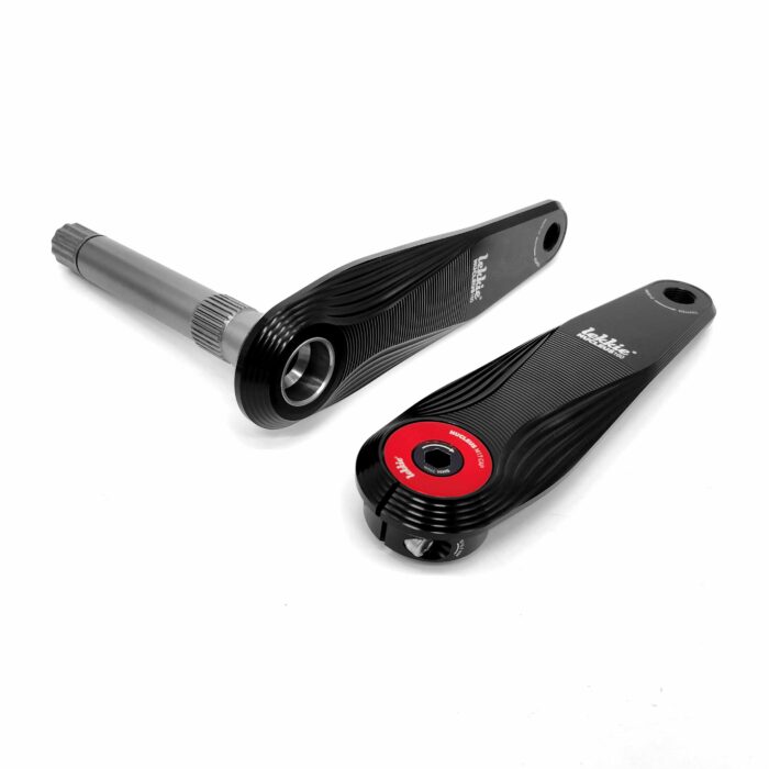 Nucleus CYC Photon Ebike Cranks - 160mm - Black-Red