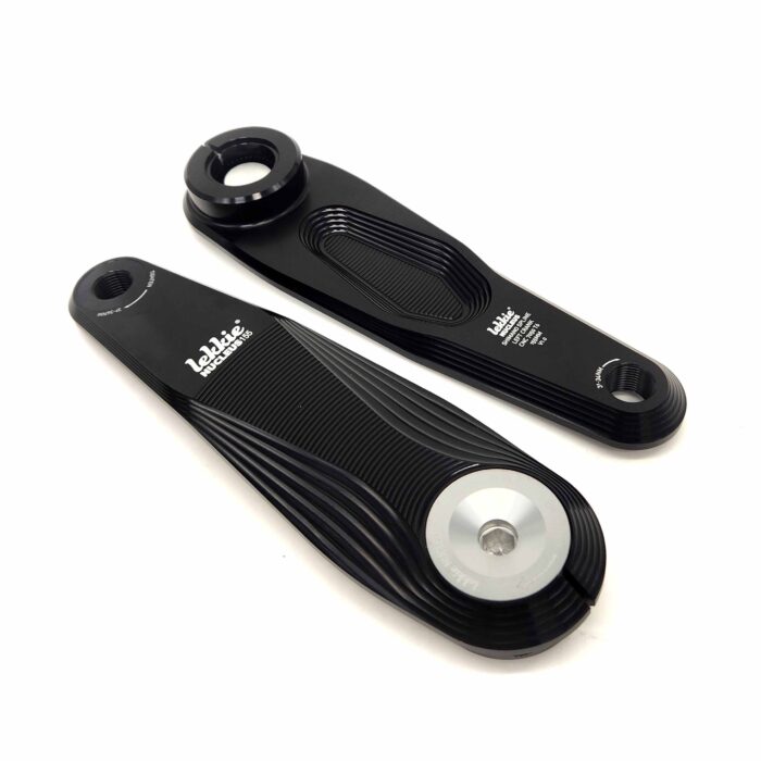 Nucleus Shimano Ebike Cranks - 155mm - Black-silver