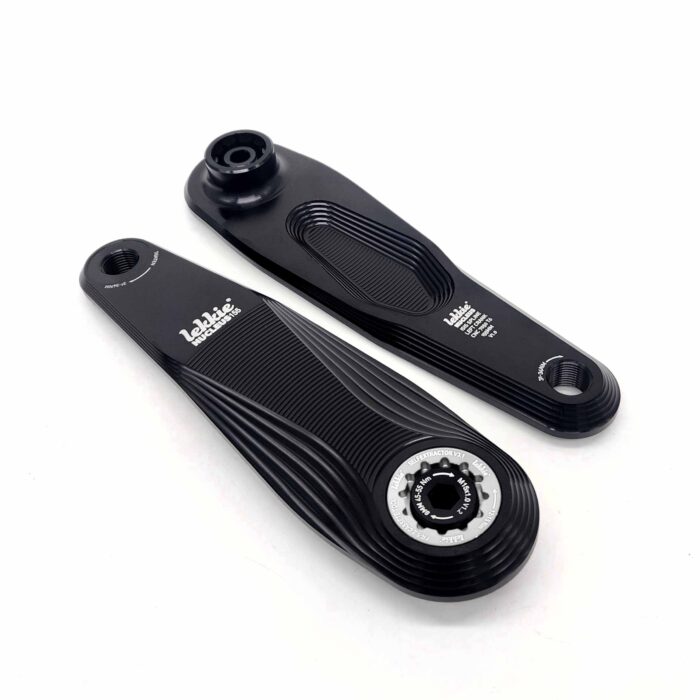 Nucleus ISIS Ebike Cranks - 155mm - Black-silver