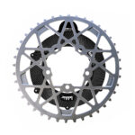 Bling Ring of Steel 40T- Bafang BBS01 BBS02 - 1045 Steel Chain ring and Black Drive Cover V2 Set Bling Ring of steel - black
